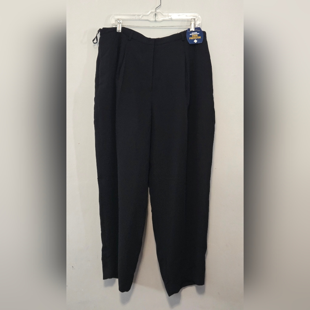 Charter Club NWT Women's Petite Lined Pants Size 20WP Stain Protector Flat Front